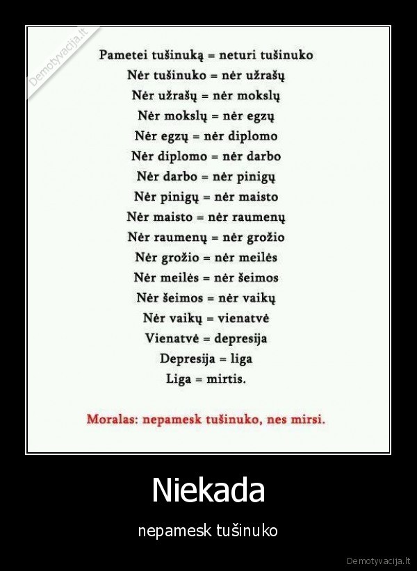 tusinukas,gyvenimas,nepamesk