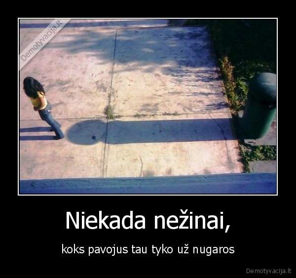 Niekada nežinai,