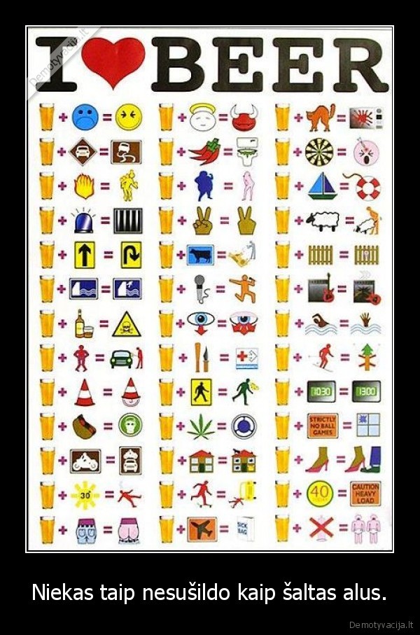 Niekas taip nesušildo kaip šaltas alus.