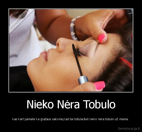 Nieko Nėra Tobulo