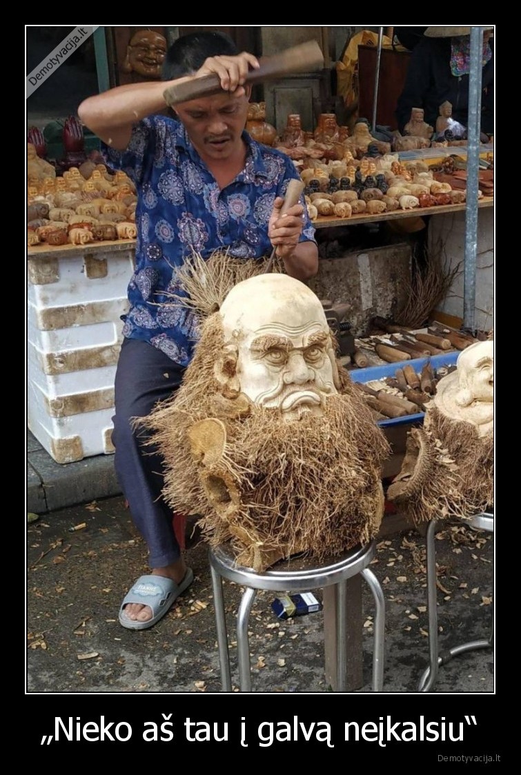 galva,kalti,skulptura