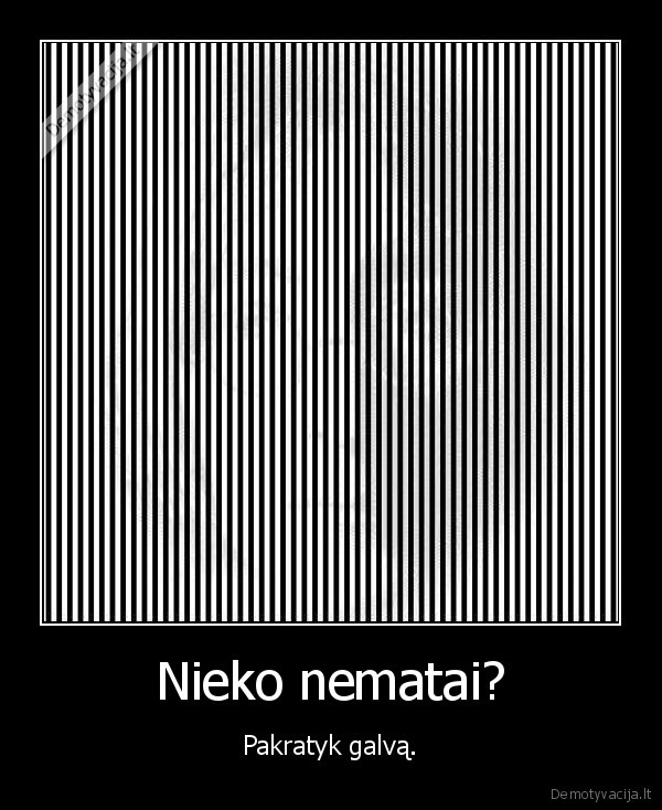 Nieko nematai?