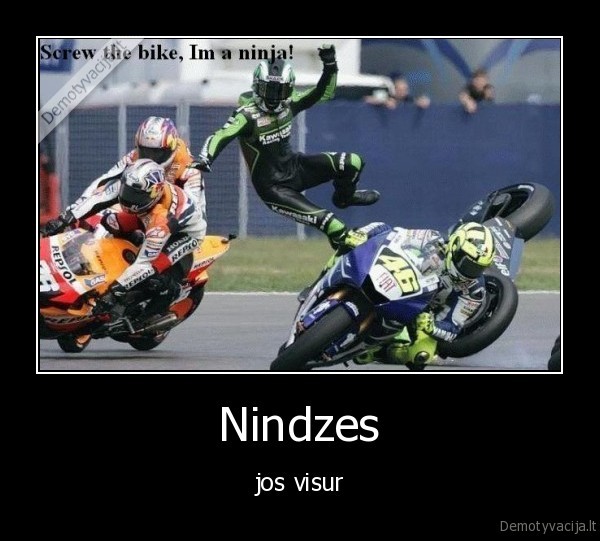 nindzes,motociklai