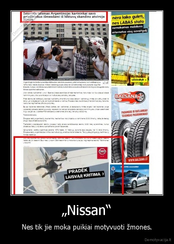 nissan,laisvas, kritimas