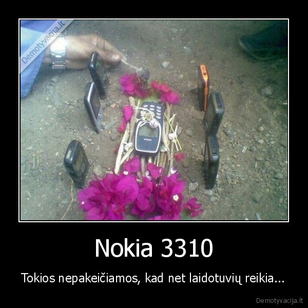 nokia, 3310, laidotuves