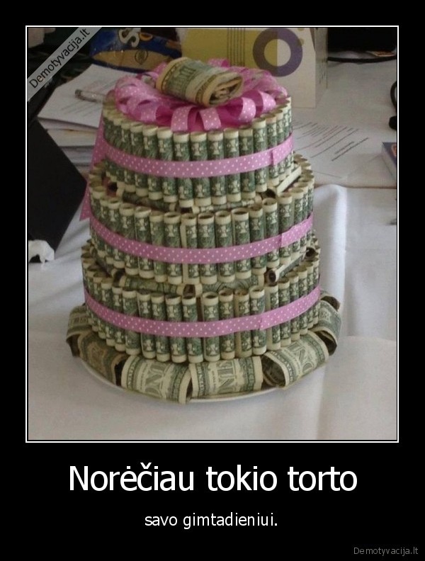 tortas,gimtadienis,pinigai