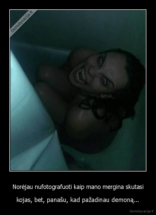 pikta, mergina,demonas