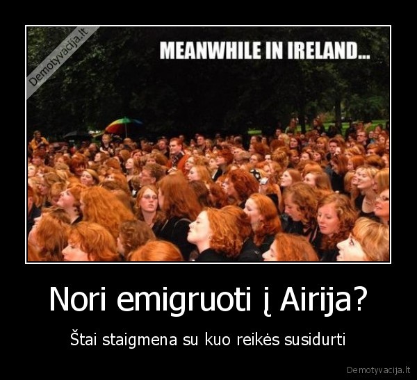 Nori emigruoti į Airija?