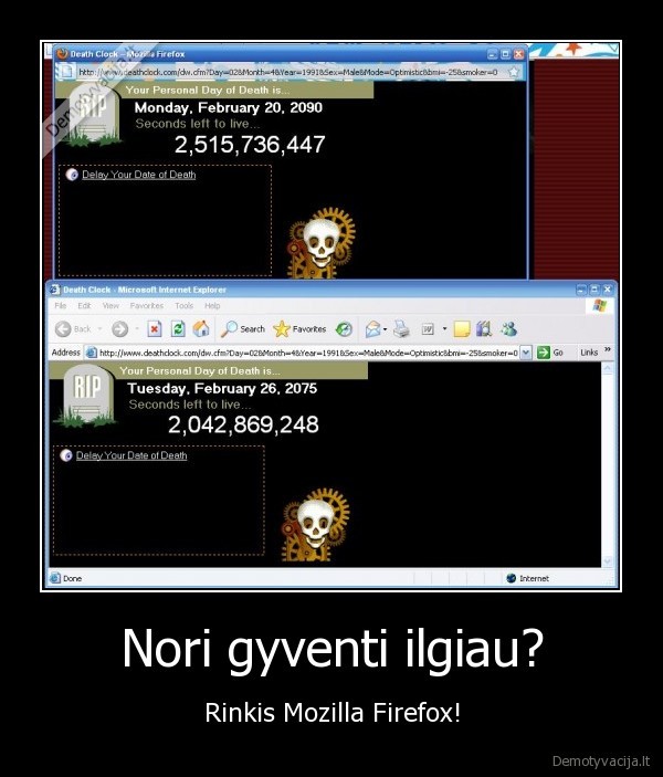 Nori gyventi ilgiau?