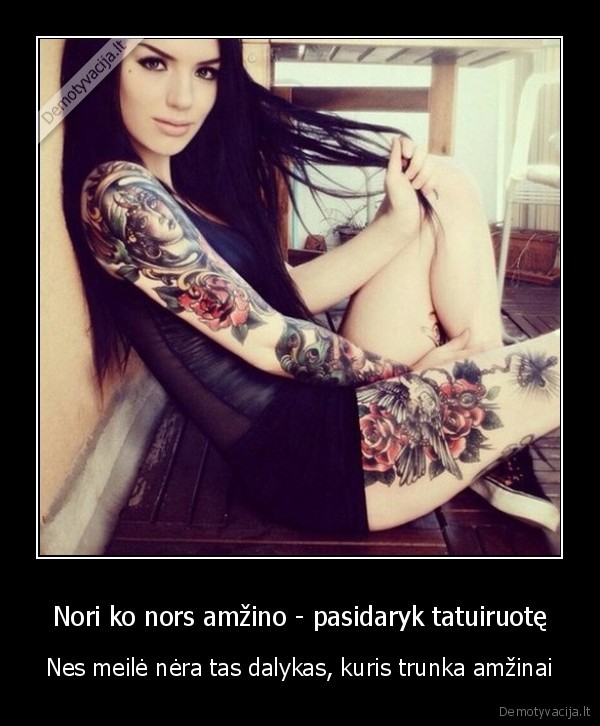 amzina, meile,tatuiruotes