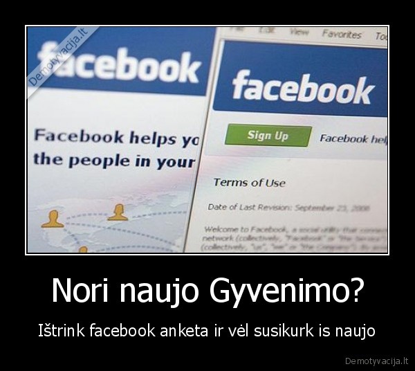 facebook, gyvenimas