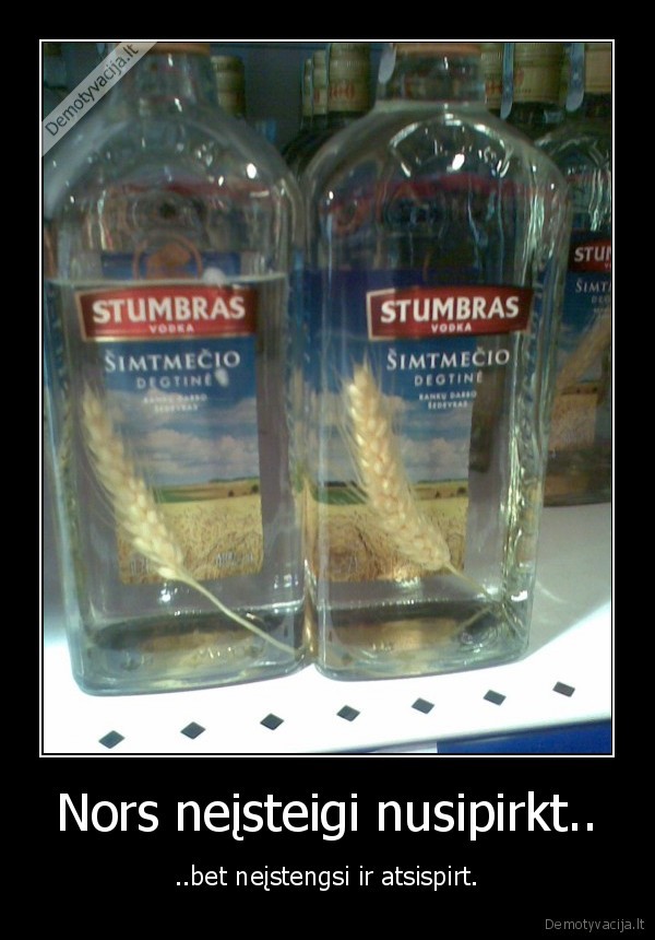 Nors neįsteigi nusipirkt..