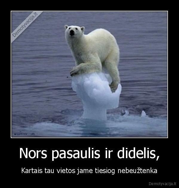 Nors pasaulis ir didelis,