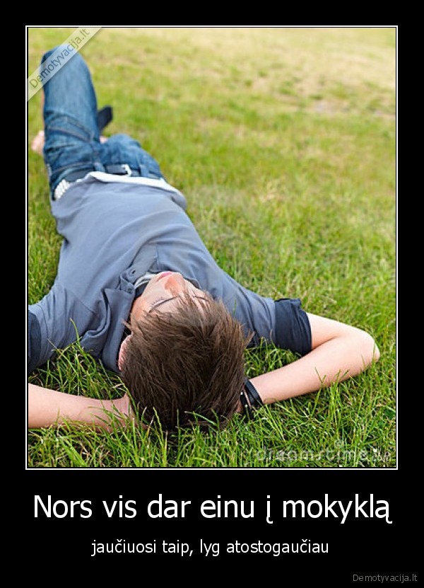 vasara,atostogos,mokslai,tingiu