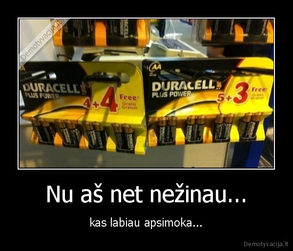 baterijos,akcija,susimasciau