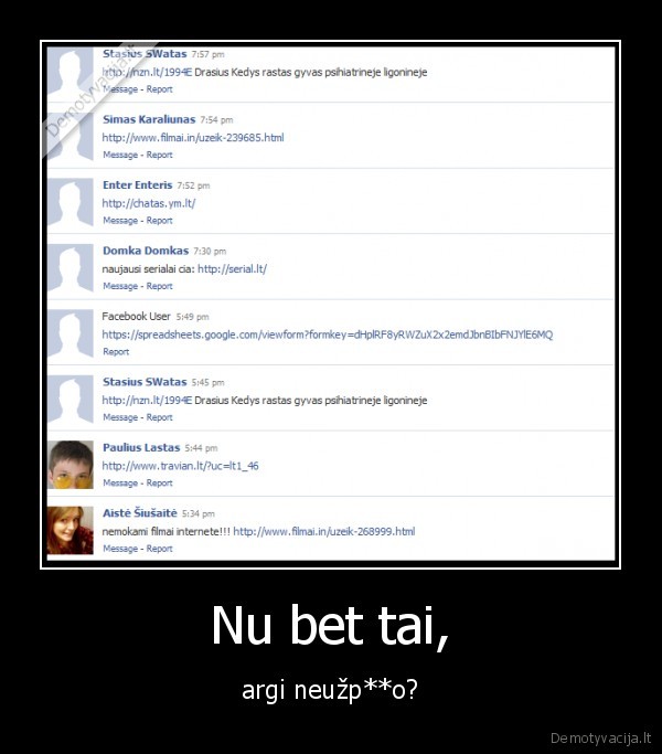 lohai,spamintojai,perpisti