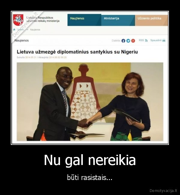rasizmas,lietuva,nigeris