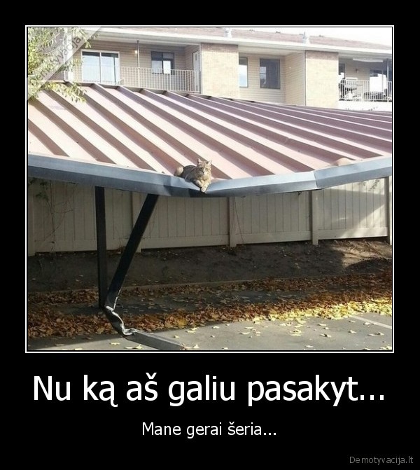 Nu ką aš galiu pasakyt...