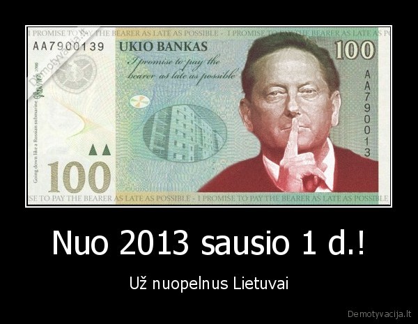 Nuo 2013 sausio 1 d.!