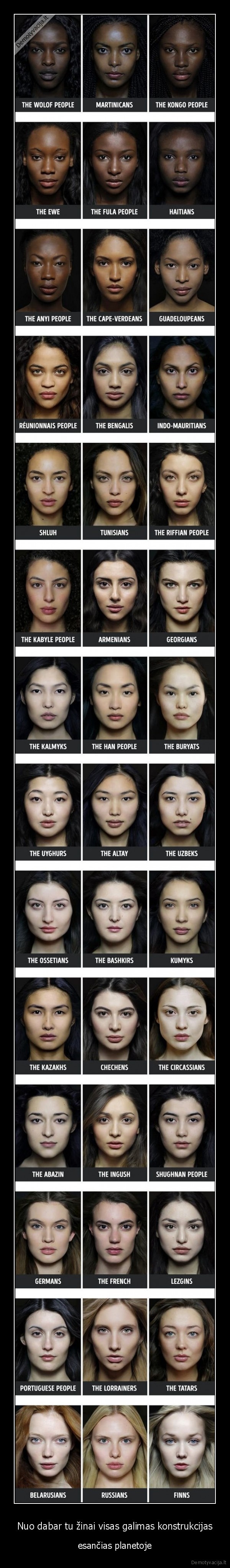 Nuo dabar tu žinai visas galimas konstrukcijas