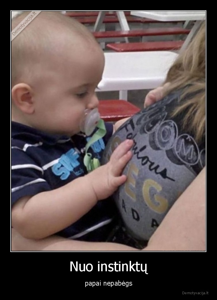 instinktai,papai,vaikas