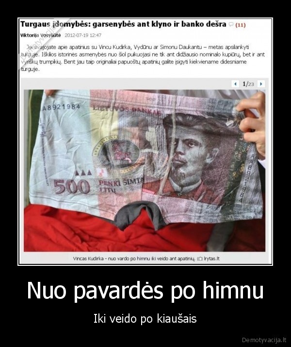 Nuo pavardės po himnu