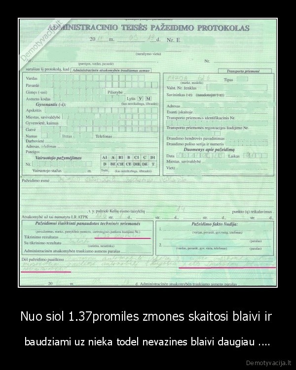 protokolas,promiles,neblaivus