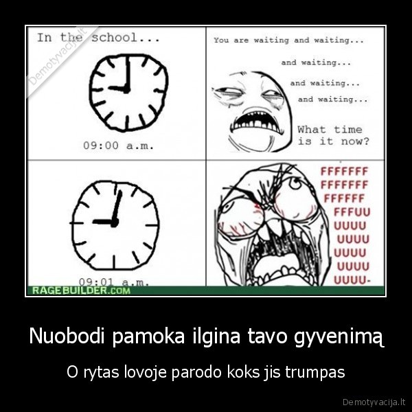 Nuobodi pamoka ilgina tavo gyvenimą