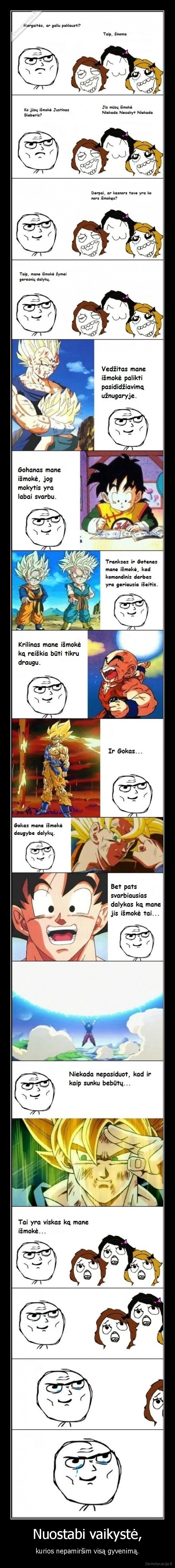 nuostabi, vaikyste, su, dragon, ball