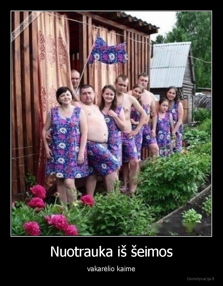 seima,apranga,vakarelis,kaime