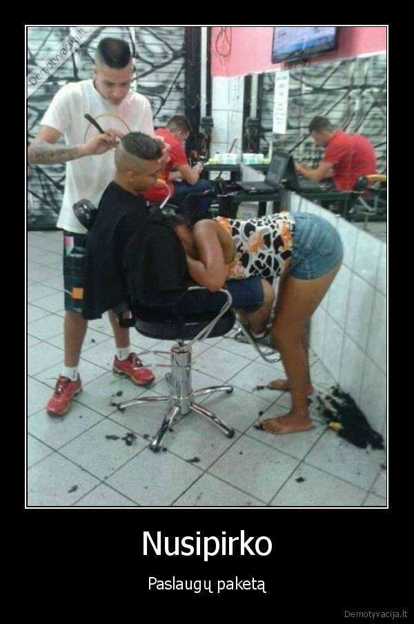 paslaugu, paketas,kirpykla,mergina, ciulpia