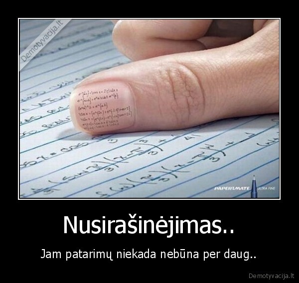 nusirasinejimas,mokykla,kontrolinis