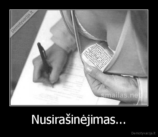 Nusirašinėjimas...
