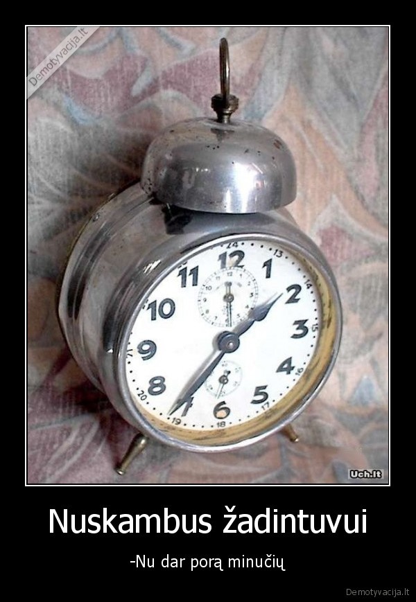 Nuskambus žadintuvui