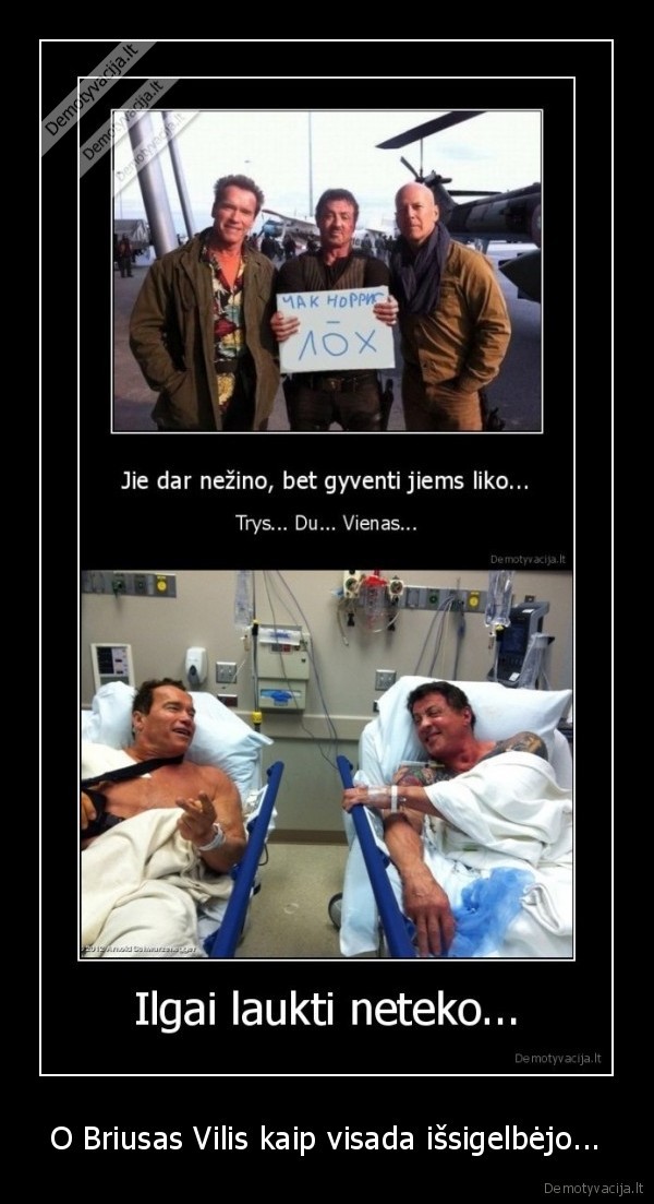 O Briusas Vilis kaip visada išsigelbėjo...