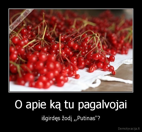 O apie ką tu pagalvojai