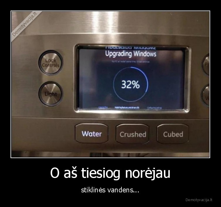 stikline,vandens,windows,update,atnaujinimas