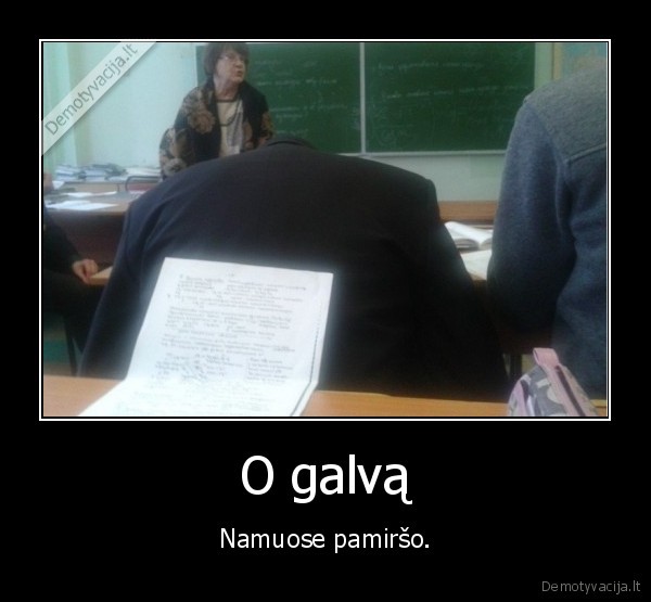 galva,mokykla,mokytoja,pamirso