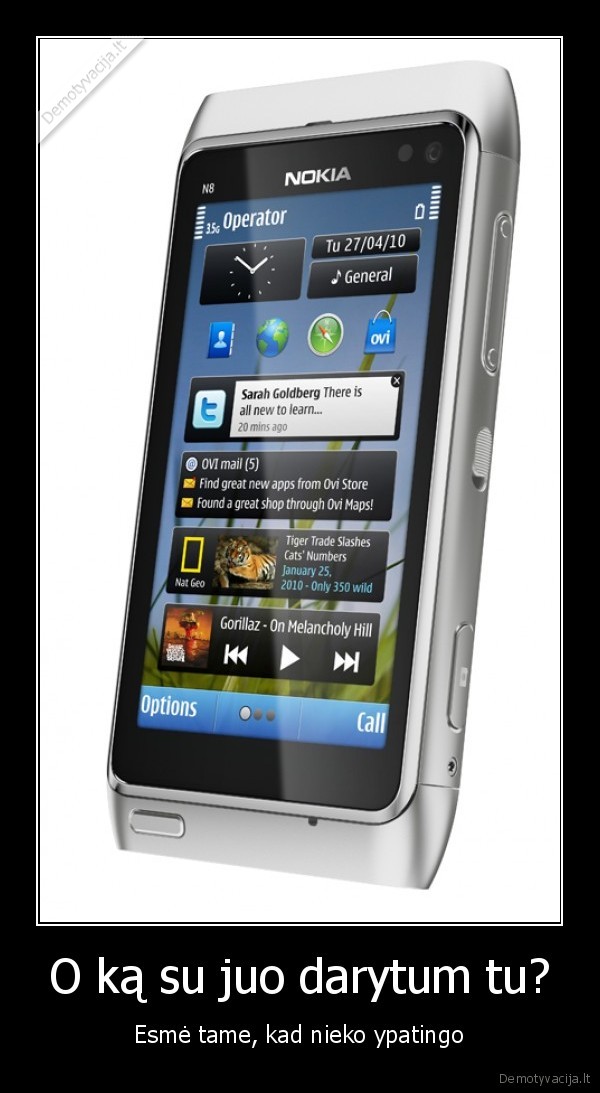 nokia, n8, daryti, daryt, tu, ka, o