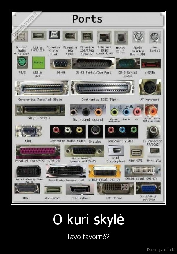 portai,jungtys,skyles,kompiuteriai