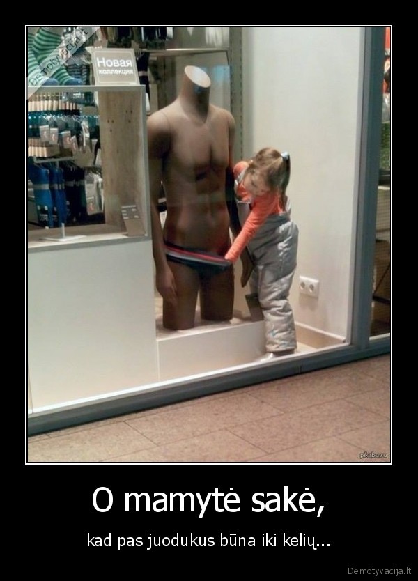 juodaodzio, manekenas,smalsi, mergaite