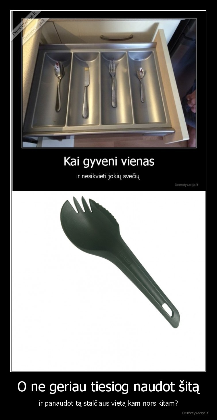 O ne geriau tiesiog naudot šitą