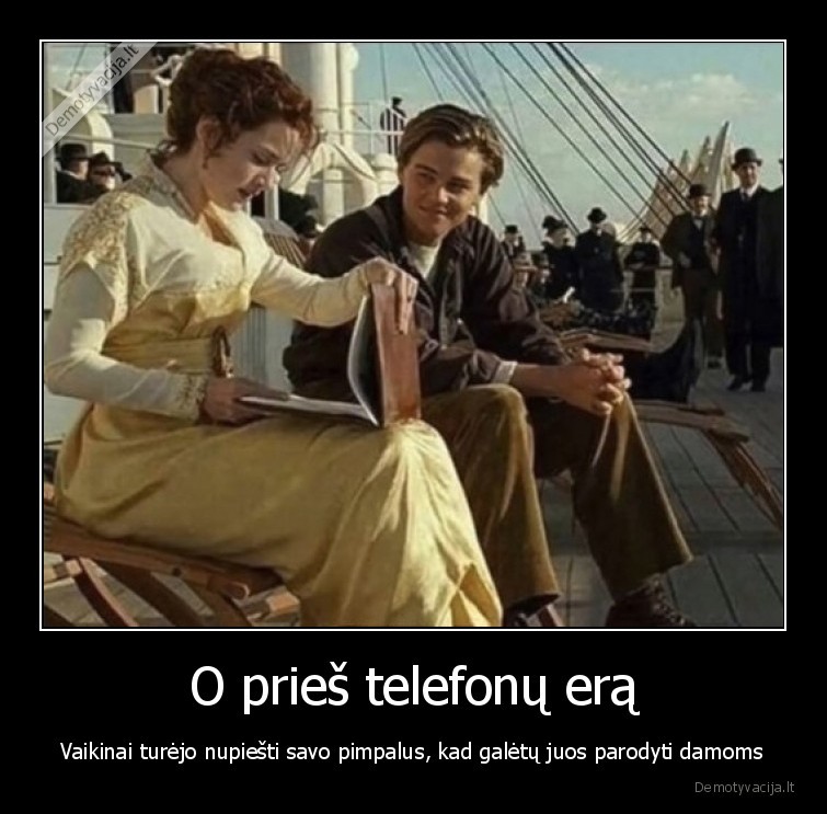 telefonai,xxi, amzius,titanikas