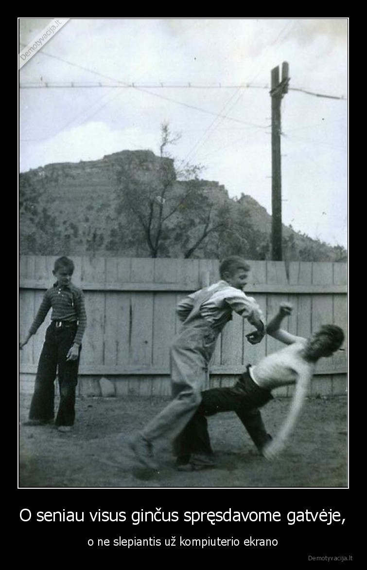 gincai,sprendimas,gatve,vaikai