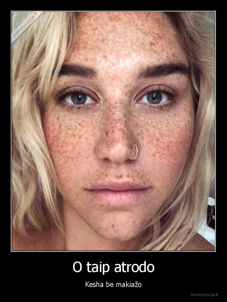 kesha,makiazas,naturalumas