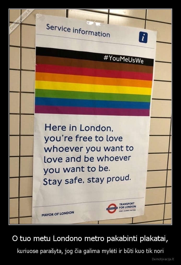 londonas,metro,plakatas,lgbt,meile