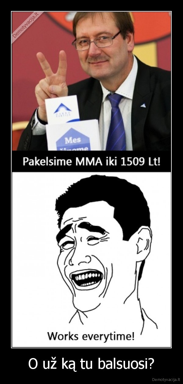 O už ką tu balsuosi?