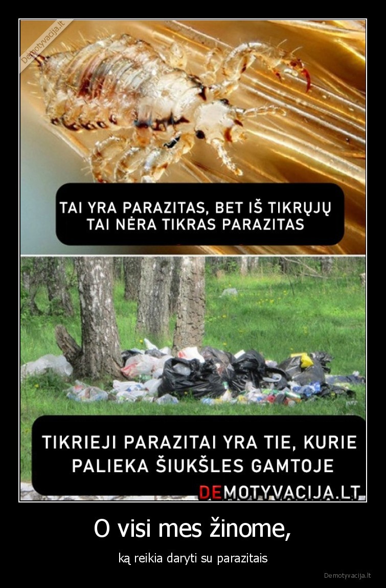 parazitai,visuomene,zmones