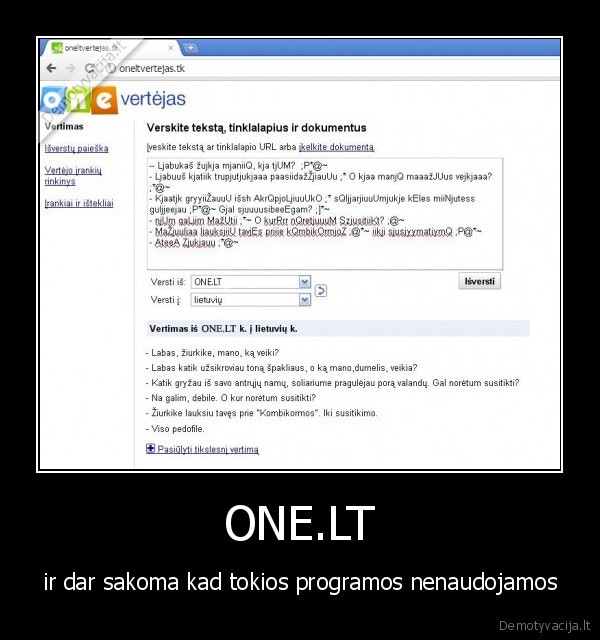 one.lt,vertejas,zmones