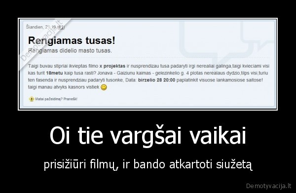 Oi tie vargšai vaikai